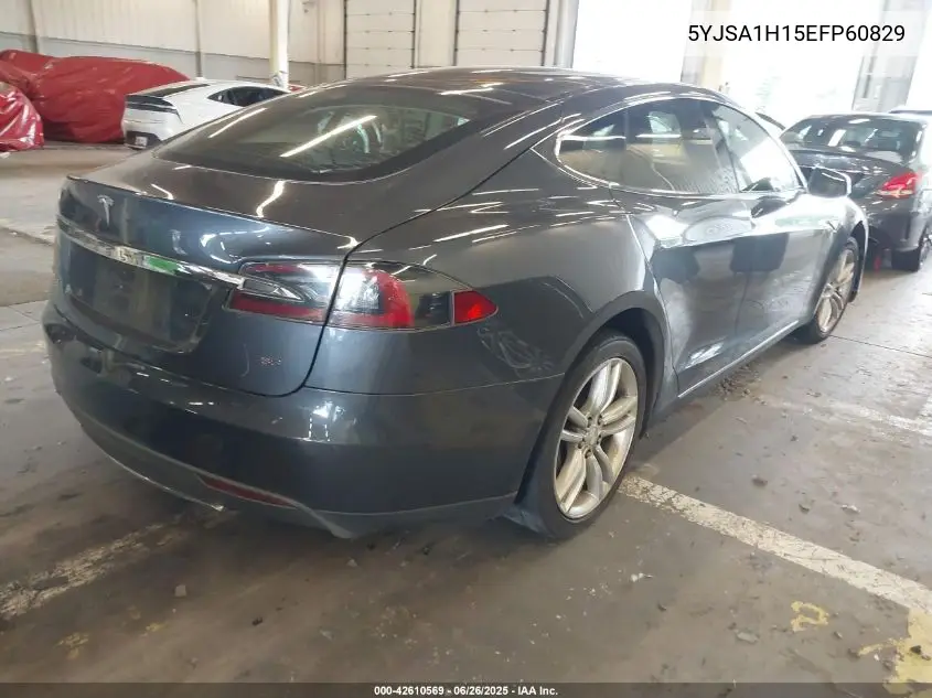 2014 Tesla Model S P85 VIN: 5YJSA1H15EFP60829 Lot: 42610569
