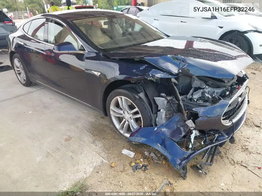 2014 Tesla Model S P85 VIN: 5YJSA1H16EFP32246 Lot: 42611659
