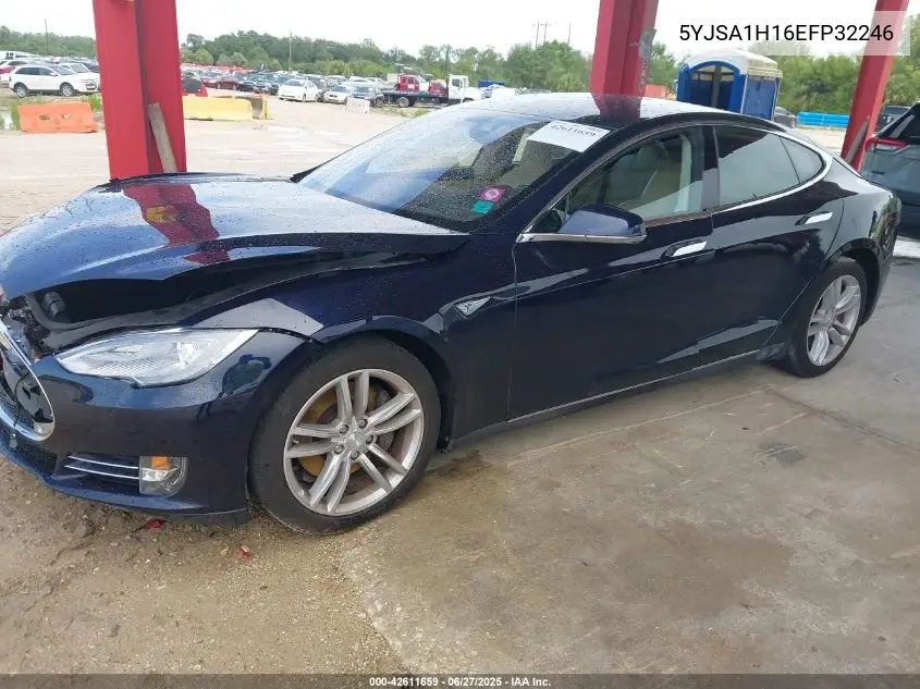 2014 Tesla Model S P85 VIN: 5YJSA1H16EFP32246 Lot: 42611659