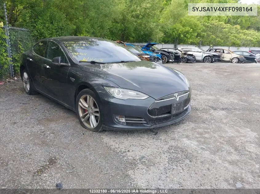 2015 Tesla Model S 85D/P85D VIN: 5YJSA1V4XFF098164 Lot: 12332180