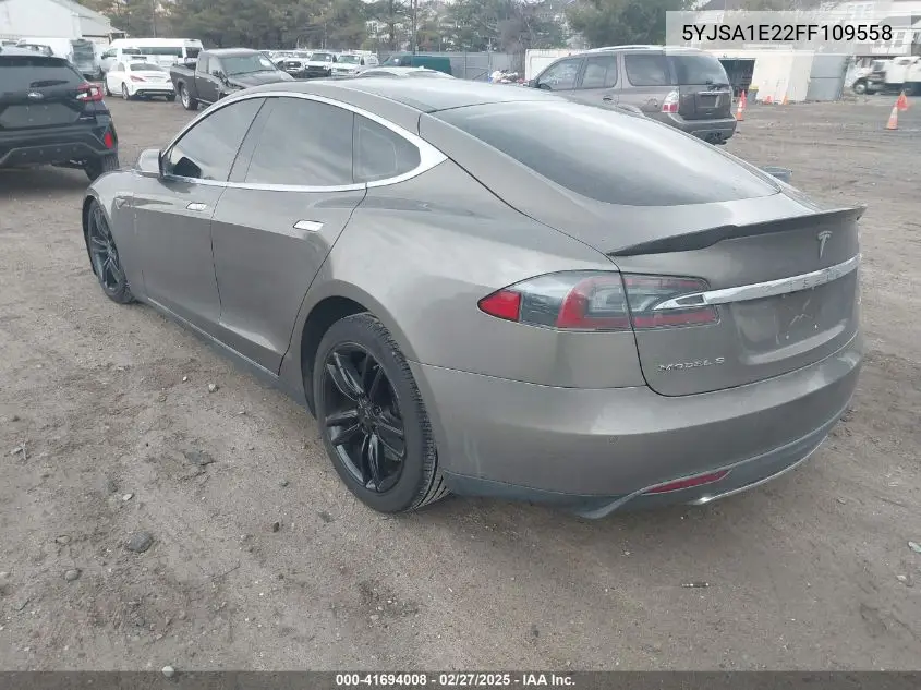 2015 Tesla Model S VIN: 5YJSA1E22FF109558 Lot: 41694008