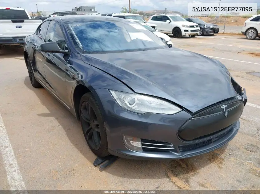 2015 Tesla Model S 60/70/85 VIN: 5YJSA1S12FFP77095 Lot: 42574339