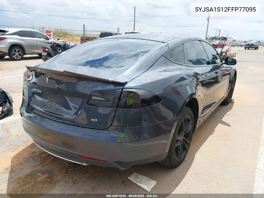 2015 Tesla Model S 60/70/85 VIN: 5YJSA1S12FFP77095 Lot: 42574339