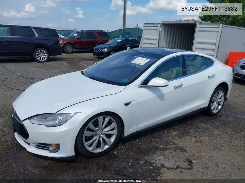2015 Tesla Model S 70D/85D/P85D VIN: 5YJSA1E29FF113882 Lot: 42592505