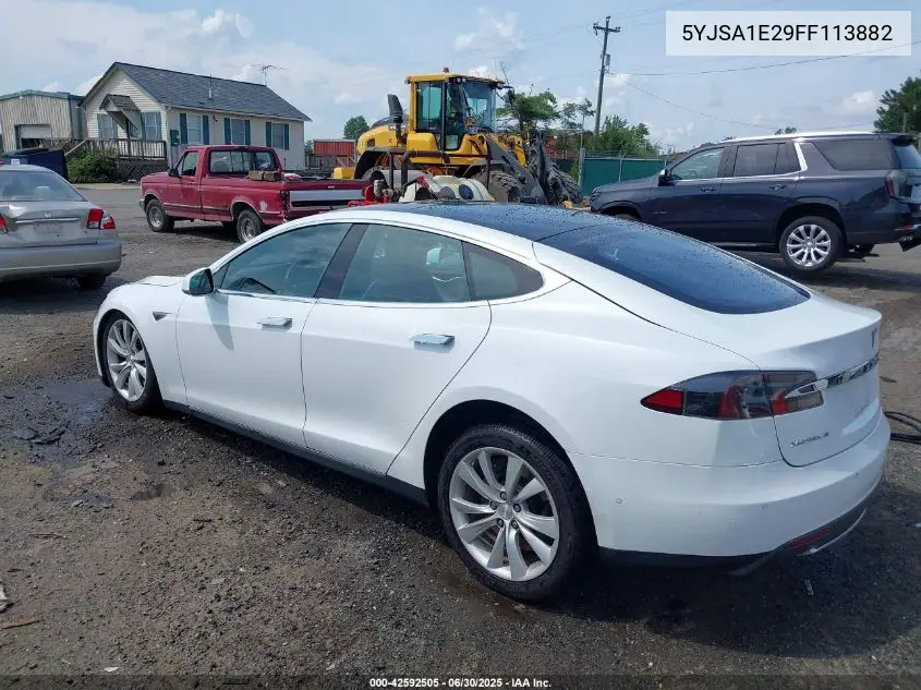 2015 Tesla Model S 70D/85D/P85D VIN: 5YJSA1E29FF113882 Lot: 42592505