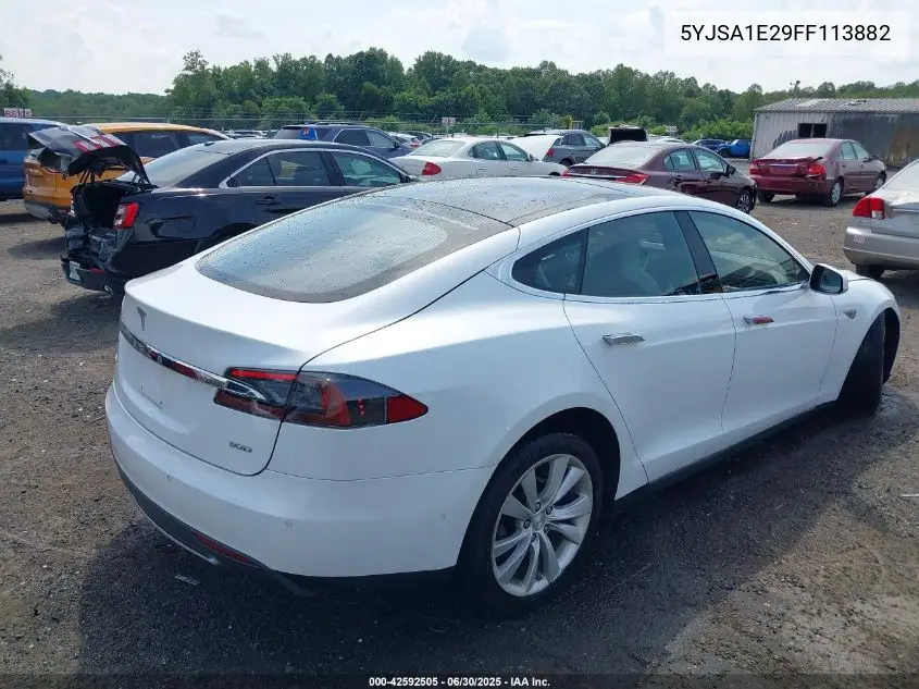2015 Tesla Model S 70D/85D/P85D VIN: 5YJSA1E29FF113882 Lot: 42592505