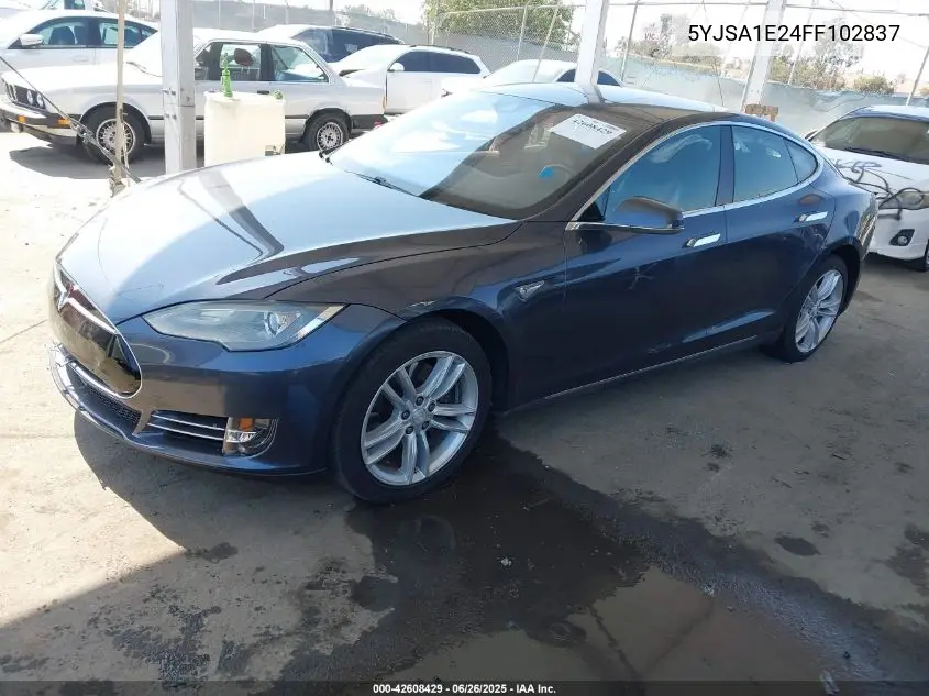 2015 Tesla Model S 70D/85D/P85D VIN: 5YJSA1E24FF102837 Lot: 42608429