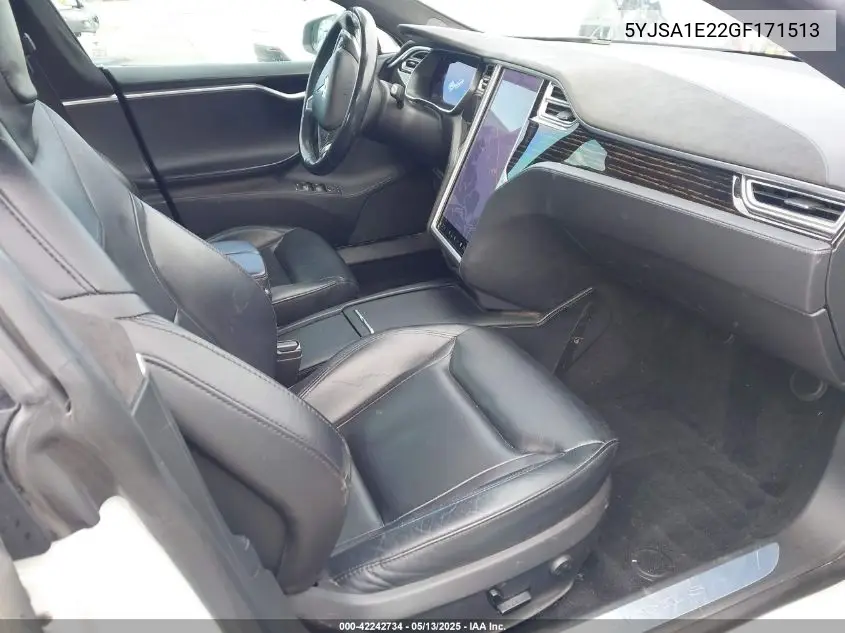 2016 Tesla Model S 60D/70D/75D/85D/90D VIN: 5YJSA1E22GF171513 Lot: 42242734