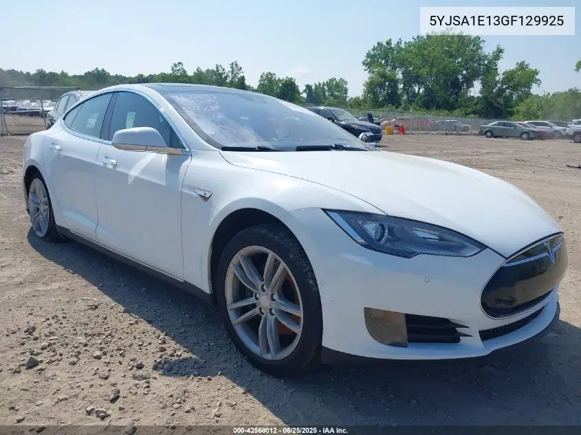 2016 Tesla Model S 60/70/75/85 VIN: 5YJSA1E13GF129925 Lot: 42568012