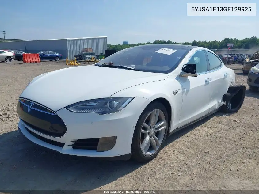 2016 Tesla Model S 60/70/75/85 VIN: 5YJSA1E13GF129925 Lot: 42568012
