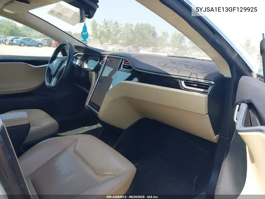2016 Tesla Model S 60/70/75/85 VIN: 5YJSA1E13GF129925 Lot: 42568012