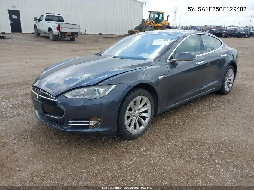 2016 Tesla Model S 60D/70D/75D/85D/90D VIN: 5YJSA1E25GF129482 Lot: 42588913