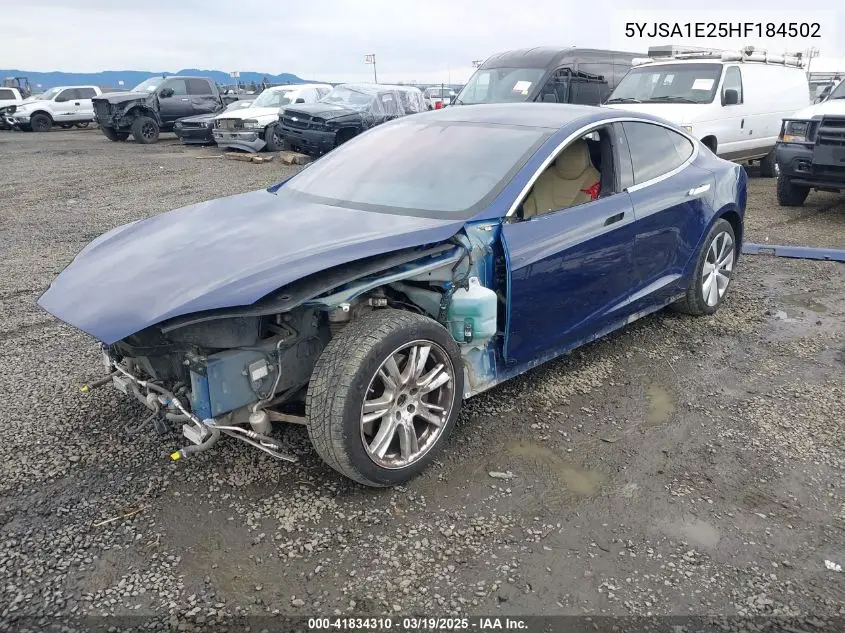 2017 Tesla Model S 100D/60D/75D/90D/P100D VIN: 5YJSA1E25HF184502 Lot: 41834310