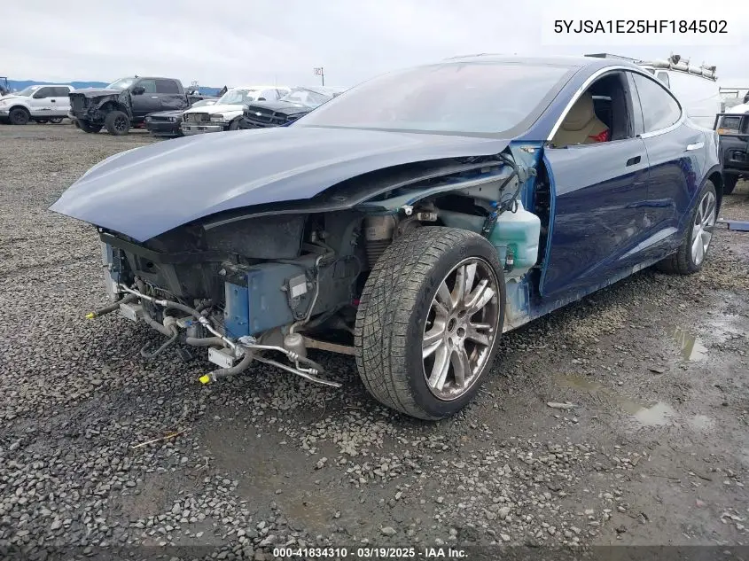 2017 Tesla Model S 100D/60D/75D/90D/P100D VIN: 5YJSA1E25HF184502 Lot: 41834310