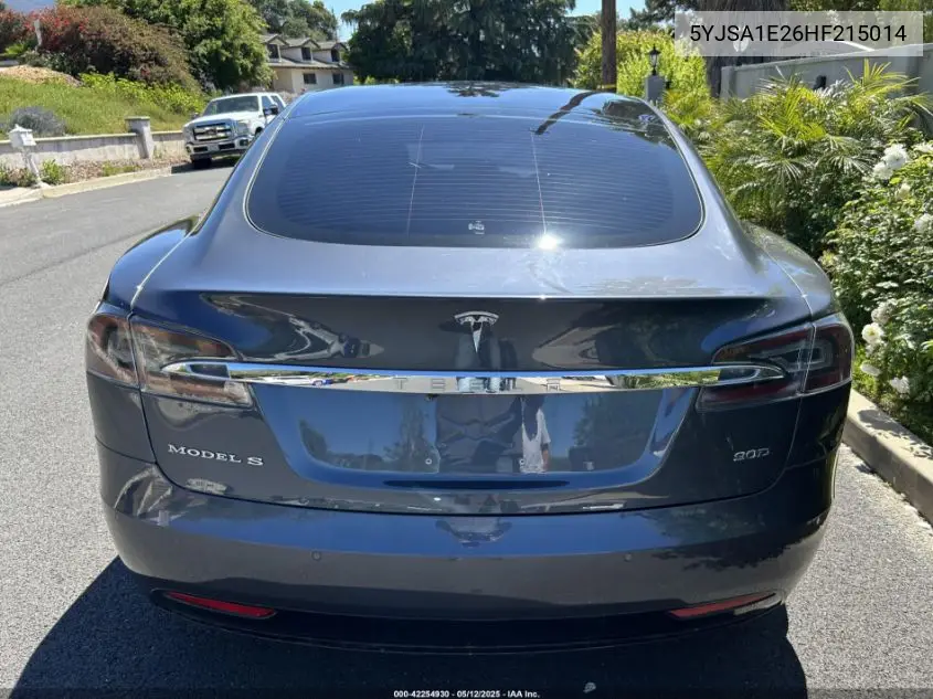 2017 Tesla Model S 100D/60D/75D/90D/P100D VIN: 5YJSA1E26HF215014 Lot: 42254930