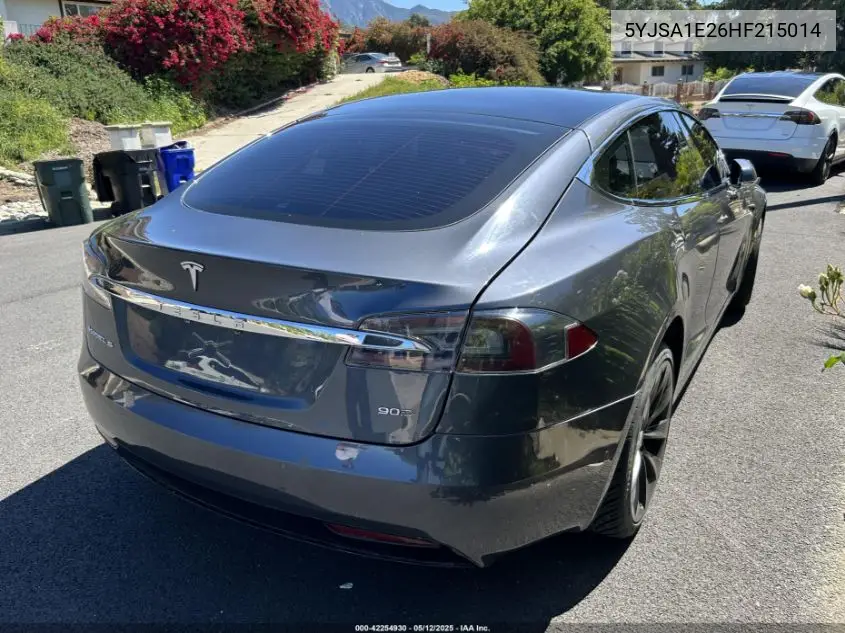 2017 Tesla Model S 100D/60D/75D/90D/P100D VIN: 5YJSA1E26HF215014 Lot: 42254930