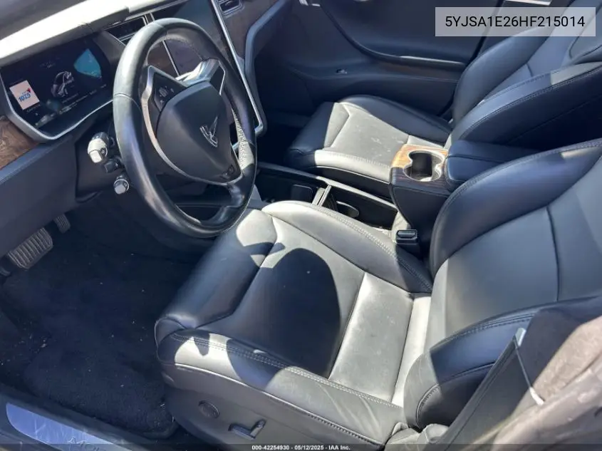 2017 Tesla Model S 100D/60D/75D/90D/P100D VIN: 5YJSA1E26HF215014 Lot: 42254930