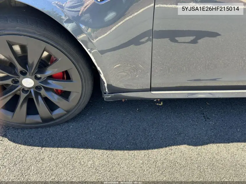 2017 Tesla Model S 100D/60D/75D/90D/P100D VIN: 5YJSA1E26HF215014 Lot: 42254930
