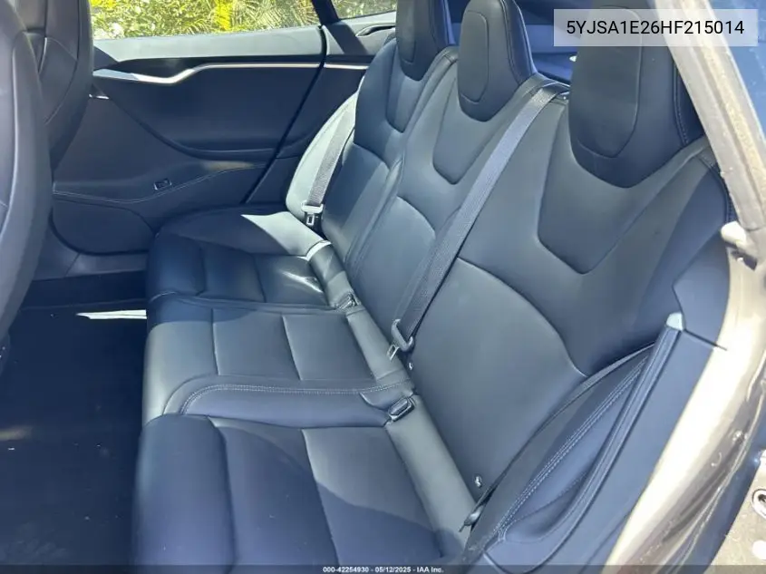 2017 Tesla Model S 100D/60D/75D/90D/P100D VIN: 5YJSA1E26HF215014 Lot: 42254930