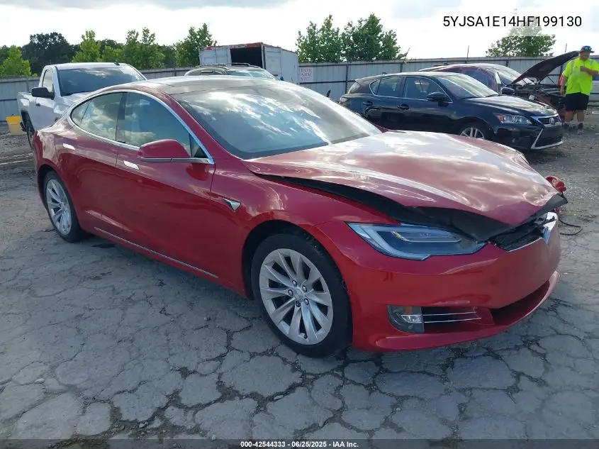 2017 Tesla Model S 60/75 VIN: 5YJSA1E14HF199130 Lot: 42544333