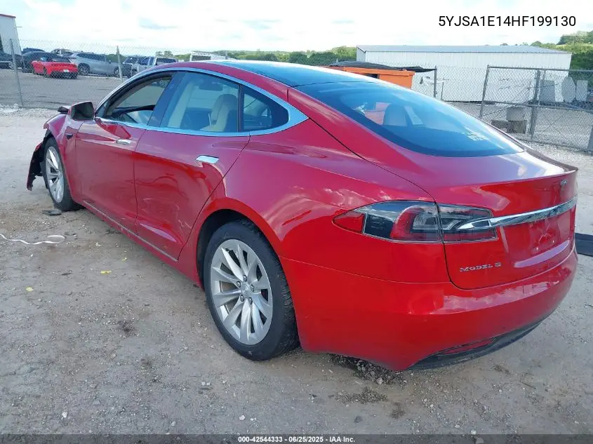 2017 Tesla Model S 60/75 VIN: 5YJSA1E14HF199130 Lot: 42544333