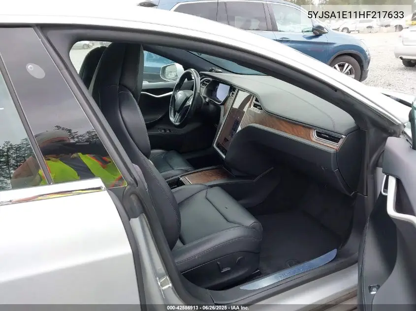 2017 Tesla Model S 60/75 VIN: 5YJSA1E11HF217633 Lot: 42586913