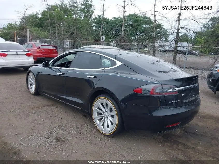 2018 Tesla Model S 100D/75D/P100D VIN: 5YJSA1E26JF244843 Lot: 42585984
