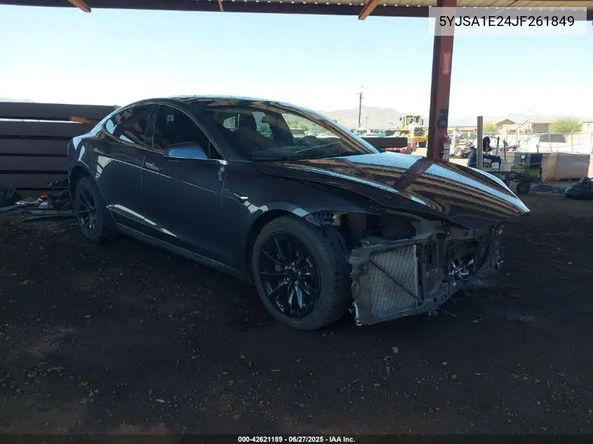 2018 Tesla Model S 100D/75D/P100D VIN: 5YJSA1E24JF261849 Lot: 42621189