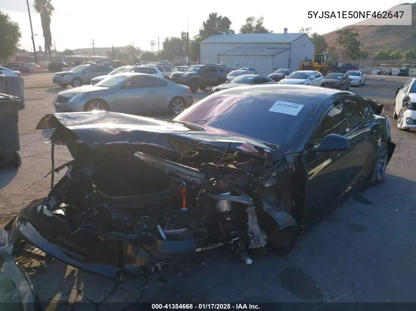2022 Tesla Model S Dual Motor All-Wheel Drive VIN: 5YJSA1E50NF462647 Lot: 41354668