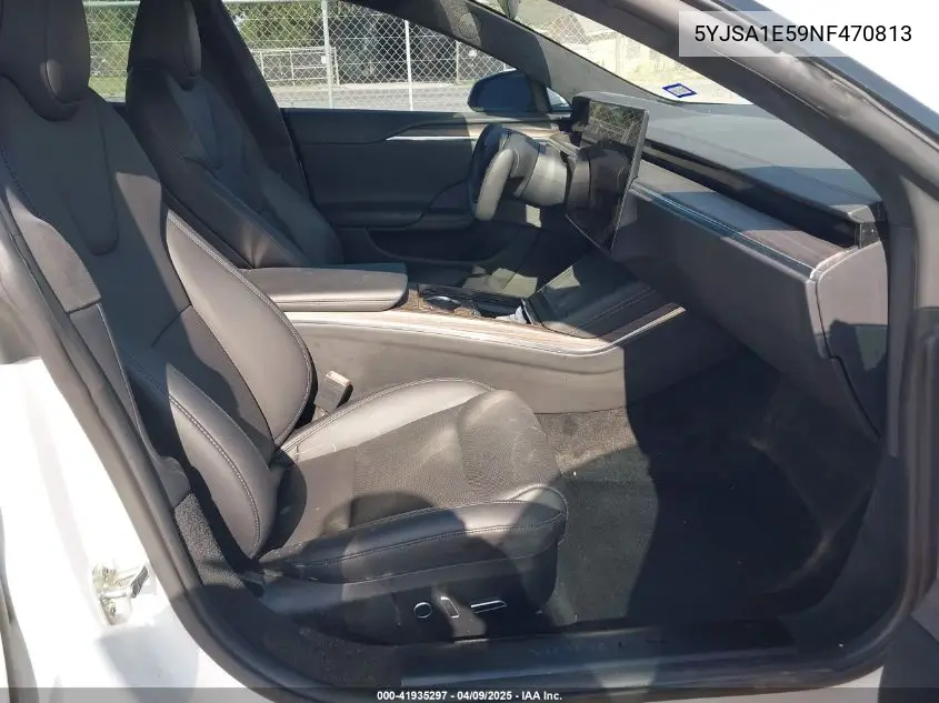 2022 Tesla Model S Dual Motor All-Wheel Drive VIN: 5YJSA1E59NF470813 Lot: 41935297
