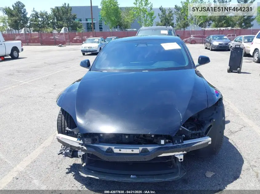 2022 Tesla Model S Dual Motor All-Wheel Drive VIN: 5YJSA1E51NF464231 Lot: 42077838