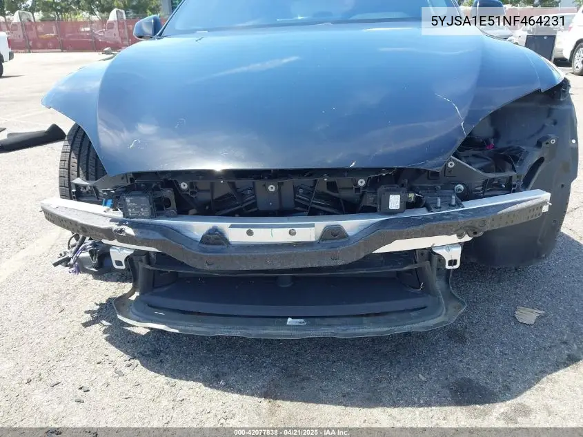 2022 Tesla Model S Dual Motor All-Wheel Drive VIN: 5YJSA1E51NF464231 Lot: 42077838