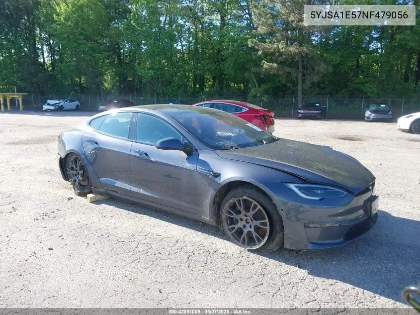 2022 Tesla Model S Dual Motor All-Wheel Drive VIN: 5YJSA1E57NF479056 Lot: 42091009