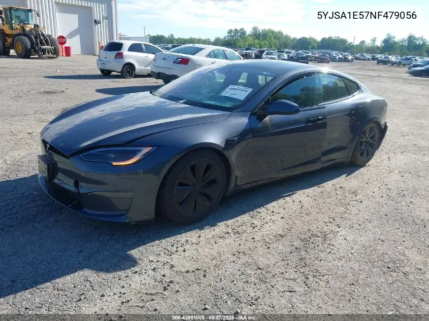 2022 Tesla Model S Dual Motor All-Wheel Drive VIN: 5YJSA1E57NF479056 Lot: 42091009