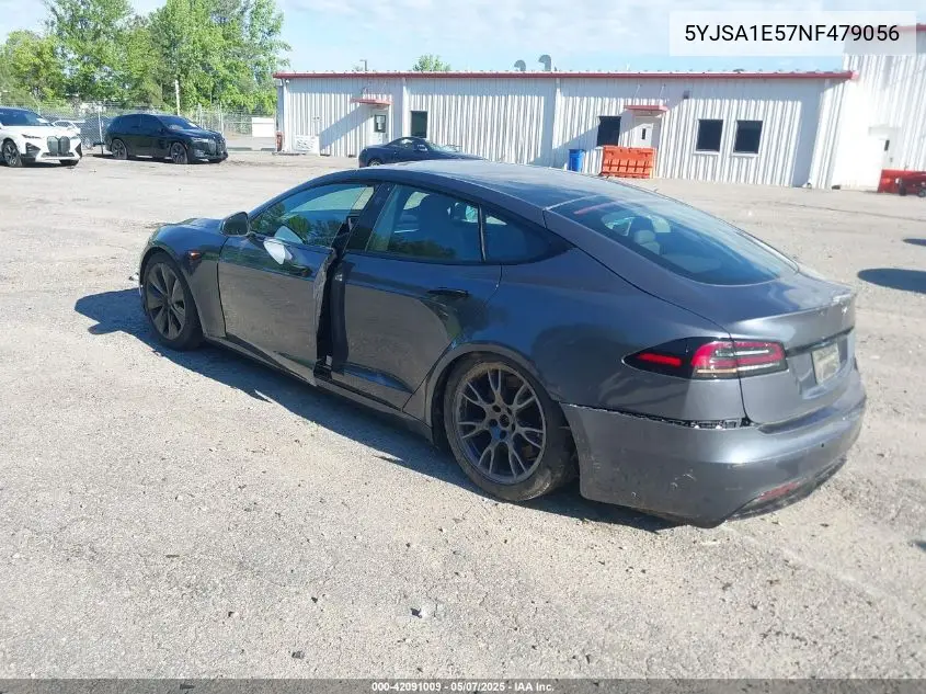 2022 Tesla Model S Dual Motor All-Wheel Drive VIN: 5YJSA1E57NF479056 Lot: 42091009