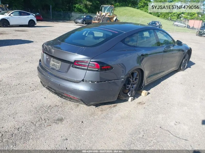2022 Tesla Model S Dual Motor All-Wheel Drive VIN: 5YJSA1E57NF479056 Lot: 42091009