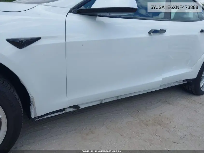 2022 Tesla Model S Plaid Tri Motor All-Wheel Drive VIN: 5YJSA1E6XNF473888 Lot: 42141141