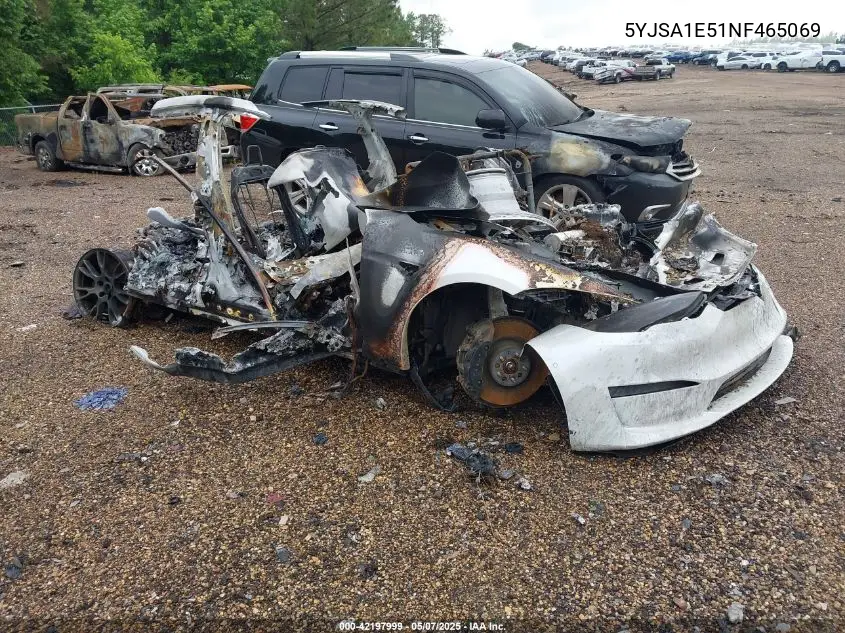 2022 Tesla Model S Dual Motor All-Wheel Drive VIN: 5YJSA1E51NF465069 Lot: 42197999