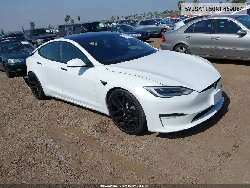 2022 Tesla Model S Dual Motor All-Wheel Drive VIN: 5YJSA1E50NF459084 Lot: 42497645