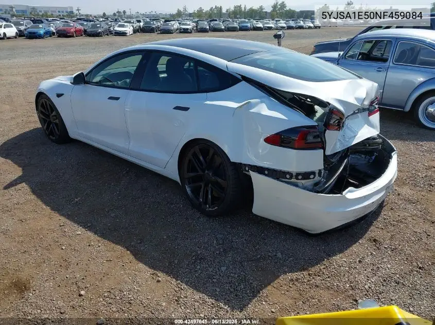 2022 Tesla Model S Dual Motor All-Wheel Drive VIN: 5YJSA1E50NF459084 Lot: 42497645