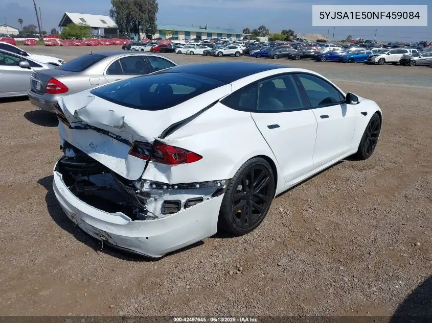 2022 Tesla Model S Dual Motor All-Wheel Drive VIN: 5YJSA1E50NF459084 Lot: 42497645