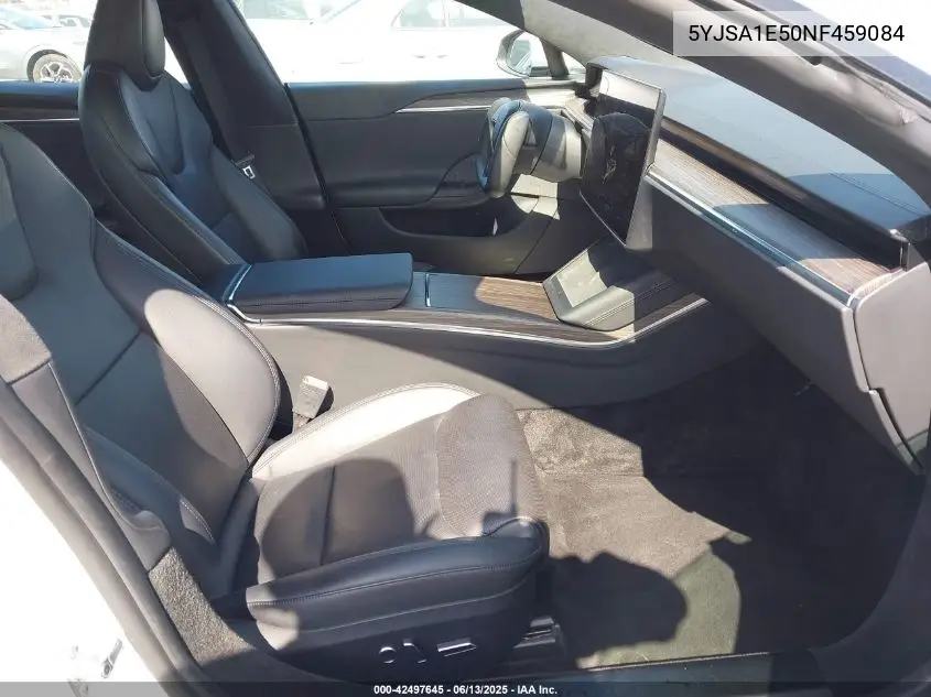 2022 Tesla Model S Dual Motor All-Wheel Drive VIN: 5YJSA1E50NF459084 Lot: 42497645