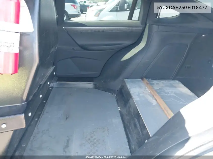 2016 Tesla Model X 60D/70D/75D/90D VIN: 5YJXCAE25GF018477 Lot: 42208404