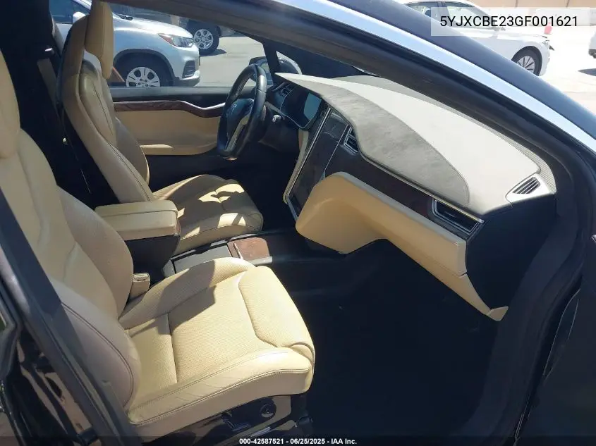 2016 Tesla Model X 60D/70D/75D/90D/P100D VIN: 5YJXCBE23GF001621 Lot: 42587521