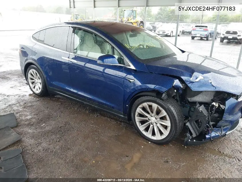 2017 Tesla Model X 100D/75D/90D VIN: 5YJXCDE24HF077183 Lot: 42206713