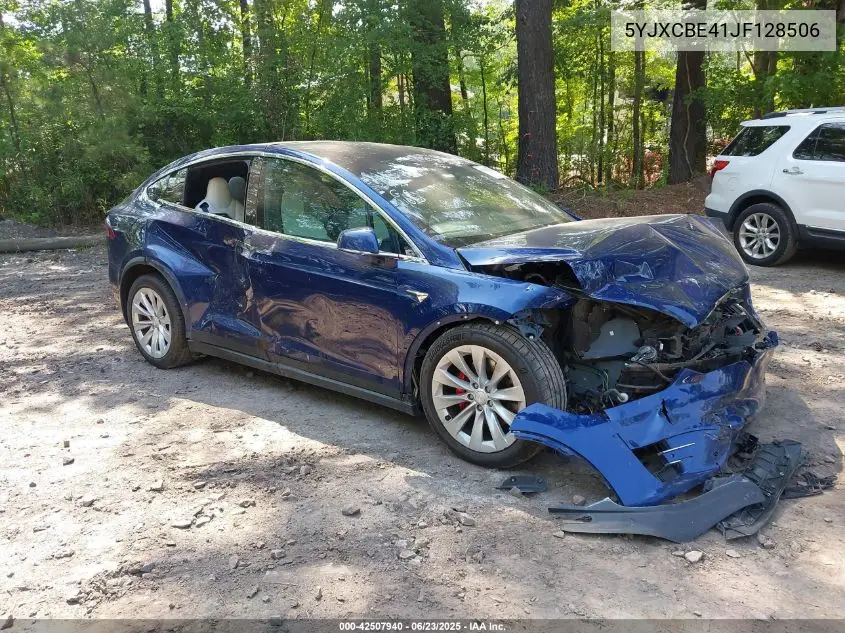 2018 Tesla Model X 100D/75D/P100D VIN: 5YJXCBE41JF128506 Lot: 42507940