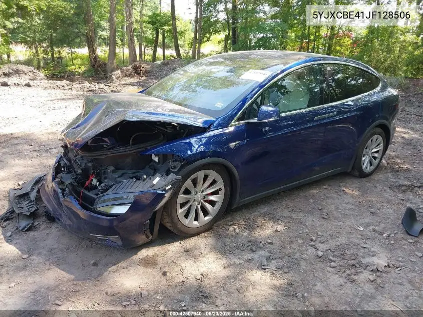 2018 Tesla Model X 100D/75D/P100D VIN: 5YJXCBE41JF128506 Lot: 42507940