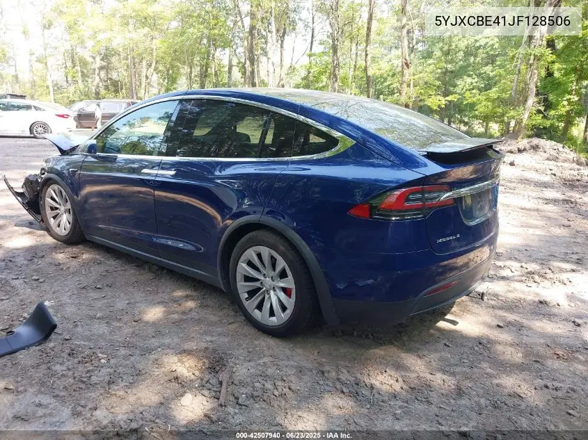 2018 Tesla Model X 100D/75D/P100D VIN: 5YJXCBE41JF128506 Lot: 42507940