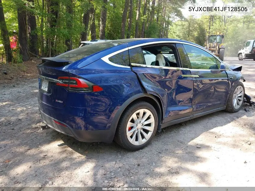 2018 Tesla Model X 100D/75D/P100D VIN: 5YJXCBE41JF128506 Lot: 42507940