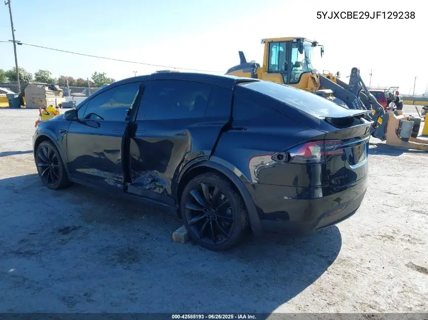 2018 Tesla Model X 100D/75D/P100D VIN: 5YJXCBE29JF129238 Lot: 42585193